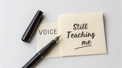 Ink Pen Beside Note Teaching Voice