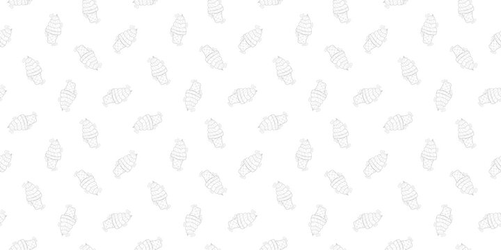 doodle ice cream pattern background. doodle ice cream seamless pattern background. ice cream cones doodle pattern.