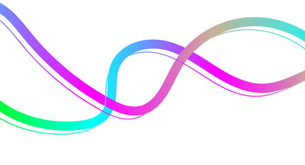 aAbstract squiggle ribbons with rainbow gradients create playful waves. Ideal for kids' designs, music posters, carnival graphics, bstract colorful background