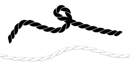Straight rope vector isolated. Rope Seamless patterns line collection. PNGvector illustration of an abstract background