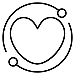 Sync Hearts icon with outline style and pixel perfect base. Suitable for website design, logo, app and UI. Based on the size of the icon in general, so it can be reduced.