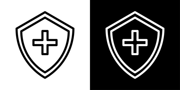 Immune system icon representing body defense, immunity protection, disease prevention, healthcare science, and medical education.