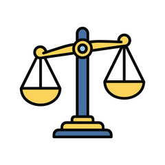 Balance scale icon representing justice and equality