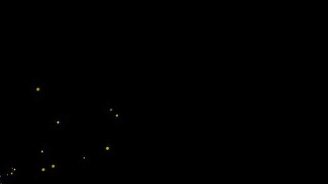 Dust particals flying against black background. Snowflakes overlay isolated on chroma key footage, Abstract Fire Particles Animated Background. abstract dust fail video with black background