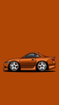 2d JDM car animation