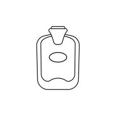 Hot water bag icon illustration design