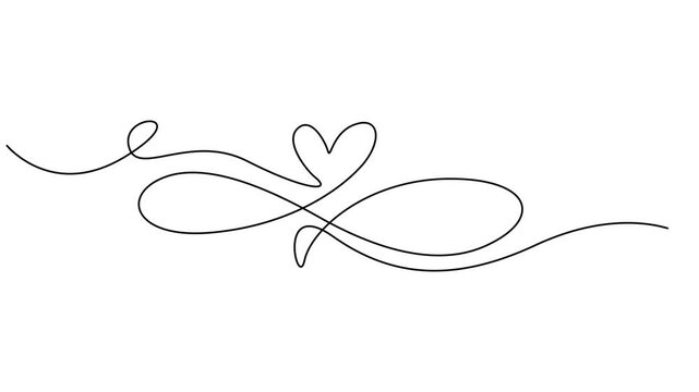 Infinity sign mark one line art animation, hand drawn unlimited eternity mark, idea Ouroboros snake drawing continuous contour motion, animation continuous drawing of infinity with one line, Infinity.