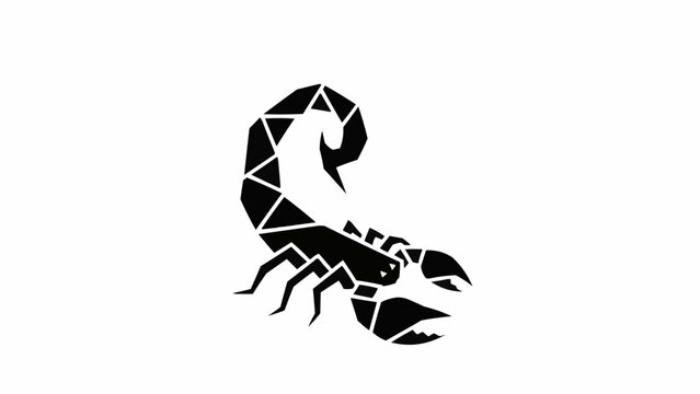 black and white scorpion
