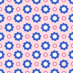 Powder Puff Pink Floral Seamless Repeat © Sharon Schwalbe