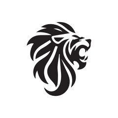 Obraz premium lion roar vector