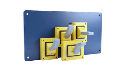 Control Panel with Four Levers