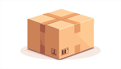 vector Cardboard Box Object Is Page Page Page