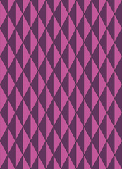 A bright geometric pattern of rows of triangles in pink and purple.