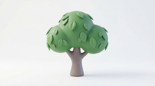  3d green tree illustration