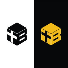 Obraz premium Letter B+ hexagon logo design Stock Vectors and Vector Art.