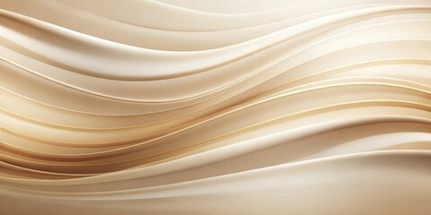 Elegant Swirling Cream-Colored Abstract Background Design Featuring Smooth, Gentle Curves and Subdued Hues Ideal for Luxurious Branding and Sophisticated Presentations