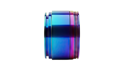 Iridescent Metal Cylinder