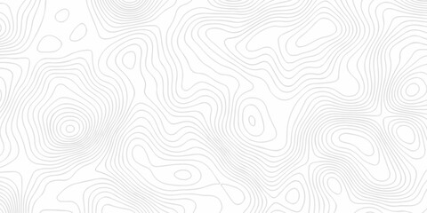 Abstract topography pattern seamless lines sea map modern design white background. Abstract digital topographic contour map concept space geometric strip grid line. Natural discovery of maps. © coal digger