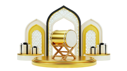 Ramadan Drum and Gifts Display