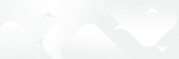 Abstract pattern white geometric banner design background.