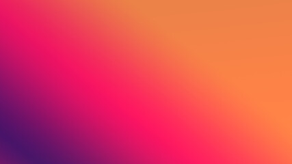 Vibrant gradient background with smooth transitions from warm orange to energetic pink and deep purple. Modern abstract colorful blend, ideal for digital design, website wallpaper, or creative proj