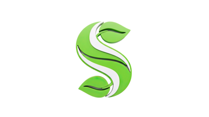 Green Leaf 'S' Logo
