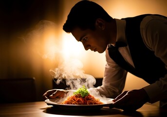 Chefs Culinary Focus - A Moment of Flavorful Creation.