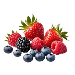  Fresh Berries Selection for Healthy Nutrition Concept, Generative AI