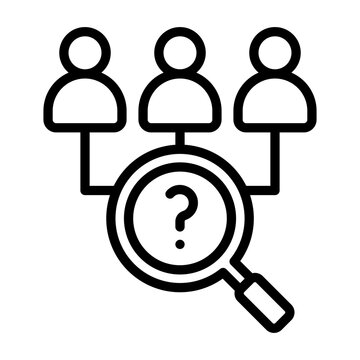 Applicant Tracking Icon - Black Outline