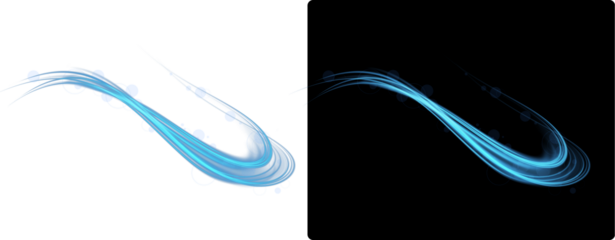 Futuristic blue  Circular Light Swirl on Dark and Light Background