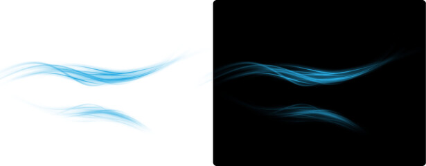 Futuristic blue  Circular Light Swirl on Dark and Light Background