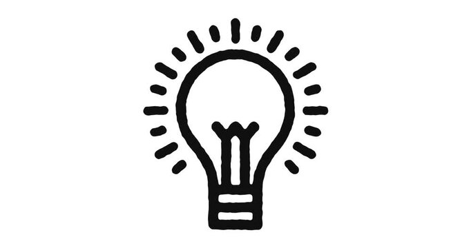 "Creative Light Bulb Icon Design. video