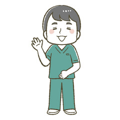 鍼灸院イラスト男性