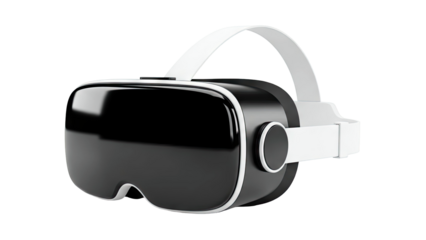 Black and White Virtual Reality Headset