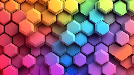 abstract background with hexagons