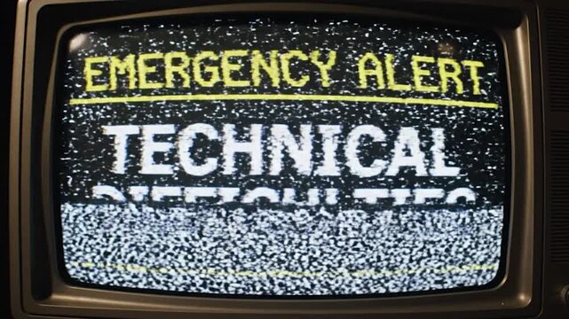 Emergency Alert Technical Difficulties on Old TVs