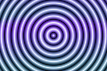 Fototapeta premium Concentric circles of light radiating outwards in shades of purple and blue illustration