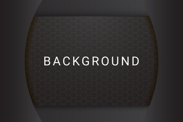 Abstract futuristic background with circle frame in black and gray color