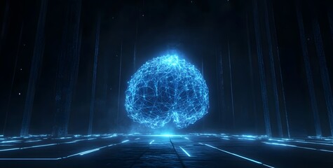 Illuminated global network in digital tunnel