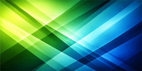 Abstract digital wallpaper design with bright colorful geometric lines and a green and purple backdrop pattern
