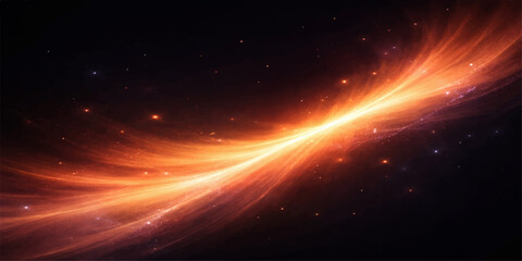 Obraz premium Abstract cosmic background with glowing stars, nebula, and galaxy light