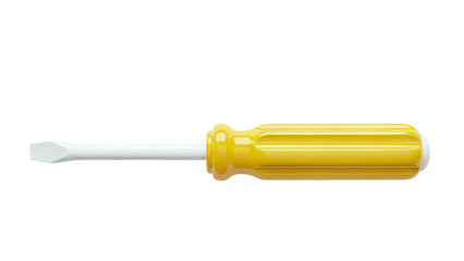 Yellow Screwdriver with Flathead