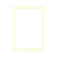 Fototapeta premium gold frame line illustration