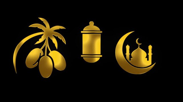 video of gold Ramadan items