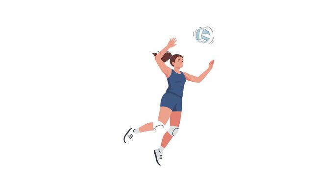 video of women playing volleyball