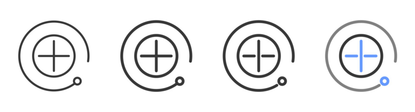 The Ultimate anode Styles with Variations Line of icon set vector illustration