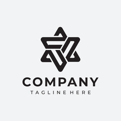 simple and  modern SIMPLE FOX  logo design template elements