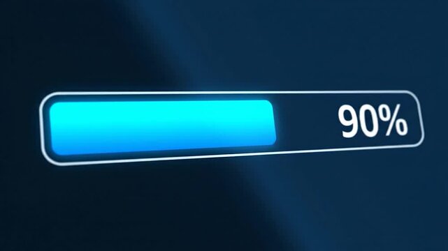 Loading Progress Indicators with Blue Bars