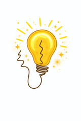 light bulb with idea