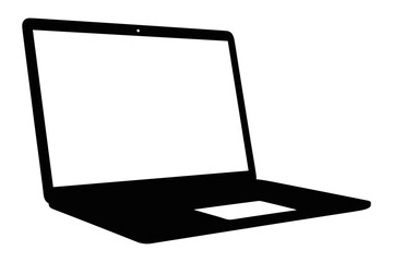 Sleek digital device silhouette with a luminous blank display, representing modern technology, seamless connectivity, remote work, and efficient educational platforms